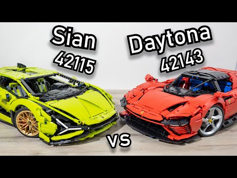 LEGO Ferrari Daytona SP3 vs LEGO Lamborghini Sian | LEGO 42143 vs 42115 | LEGO 42115 vs 42143