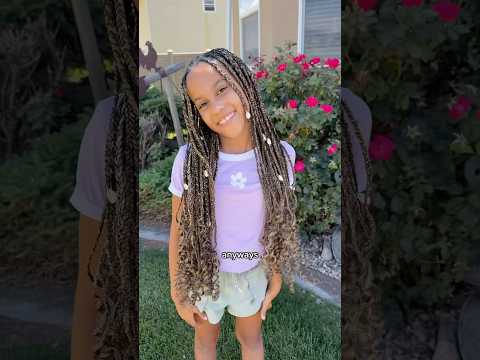let’s give my daughter some fulani flip over braids! 😍 I LOVE THEM!!! #braids #braidstyles #shorts