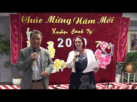 BÀ TAMARA CHỦ TỊCH HỘI TRỐNG CƠM CHÚC TẾT CANH TÝ 2020