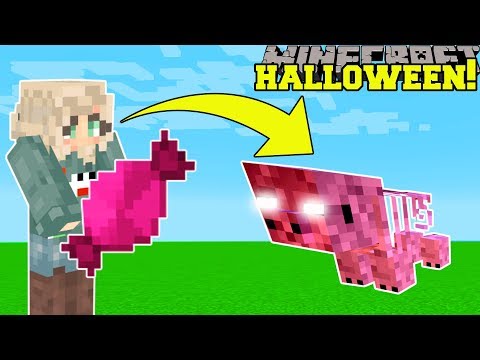 Minecraft: HALLOWEEN SIMULATOR VS THEA! (CANDY, JUMPSCARES, & MORE!) Modded Mini-Game