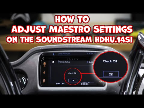 How to adjust the iDatalink Maestro settings on the Soundstream Reserve HDHU.14si radio