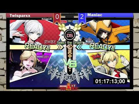 TwiSparxx (Weiss/Hilda) vs Maniac (Aegis/Jubei) - BBTag Losers Side - ToT7