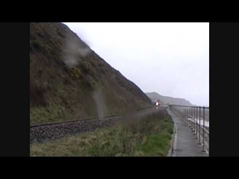 Diverted 66418 & 66417 at St. Bees working 6K73 Sellafield - Crewe CLS [30/03/2011]
