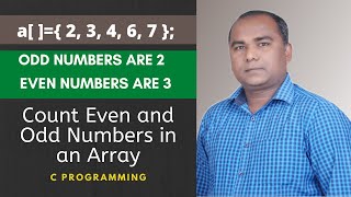 Count Even and Odd Numbers in an Array in C Programming Hindi