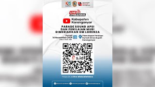 Download lagu Live | Parade Sound APSI dan Penilaian MURI dimeriahkan OM Lorenza mp3 Download lagu Live | Parade Sound APSI dan Penilaian MURI dimeriahkan OM Lorenza mp3