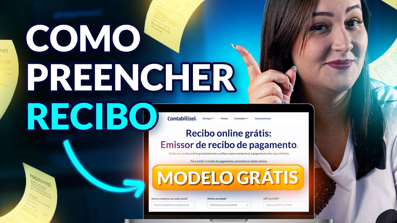 Como preencher um RECIBO - modelo online para DOWNLOAD
