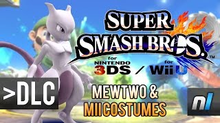 Mewtwo! Mii Outfits! It's The New DLC For Smash Bros for Wii U & 3DS!