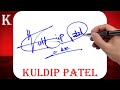 Kuldip Patel Name Signature Style - K Signature Style - Signature Style of My Name Kuldip Patel