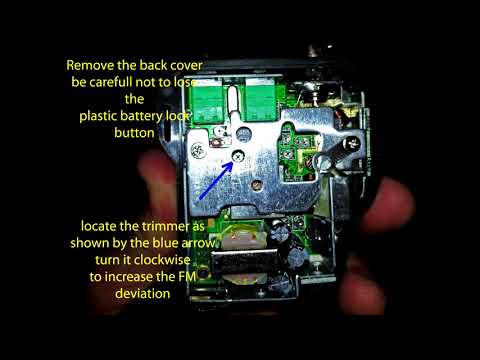 Midland ALAN 42DS FM MODE DEVIATION adjust
