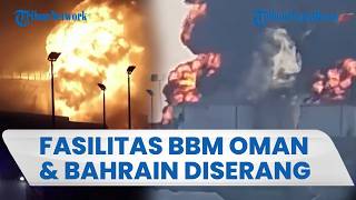 Rudal Milik Iran Hantam Fasilitas Minyak Oman dan Bahrain hingga Memicu Ledakan Besar