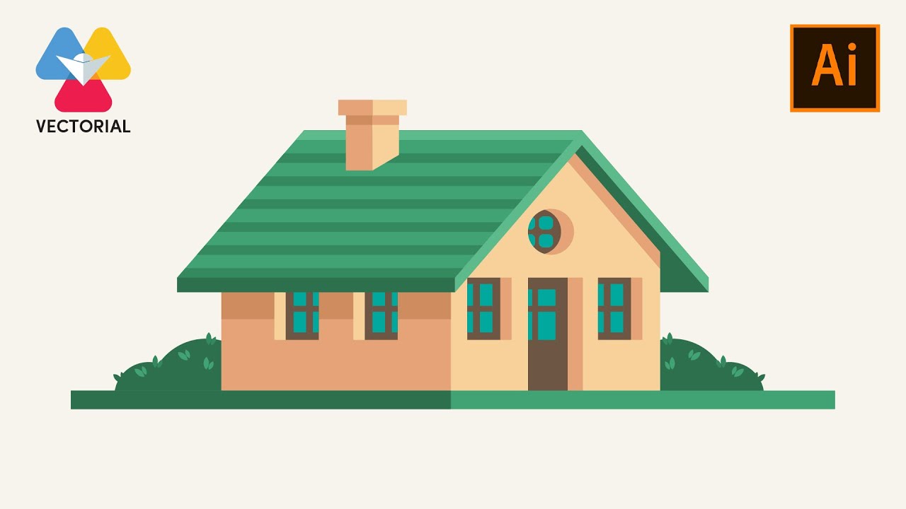 House tutorial in Adobe Illustrator