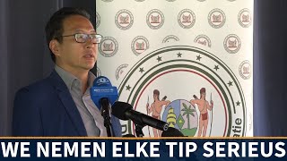 Tsang: We gaan gedegen dossiers aanbieden aan OM I SUN WEB TV I