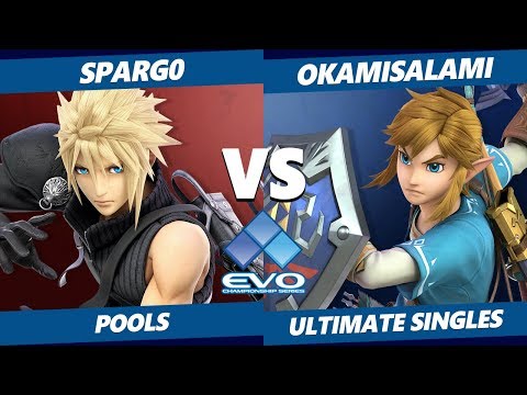 EVO 2019 SSBU - XTR | Spargo (Cloud) Vs. OkamiSalami (Link) Smash Ultimate Tournament Pools