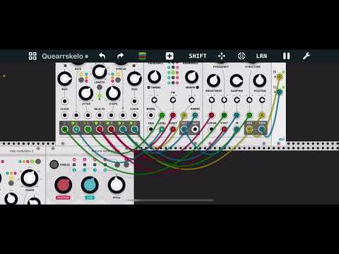 【miRack】mutable Marbles + Plaits + Rings 007：funky noise