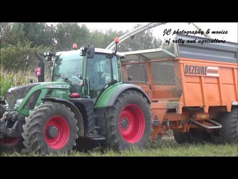 mais hakselen loonwerkbedrijf Vandemaele 2016