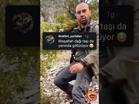 Adam taşlık yamaçtan kayak yapar gibi iniyor 😂