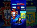Portugal Legends 🆚️ Argentina Legends 🔥😱 2026 World Cup 🤯🥵 #portugal #argentina