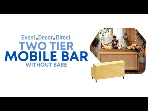 How to Set Up the Collapsible Two-Tier Mobile Bar | Event Decor Direct 
