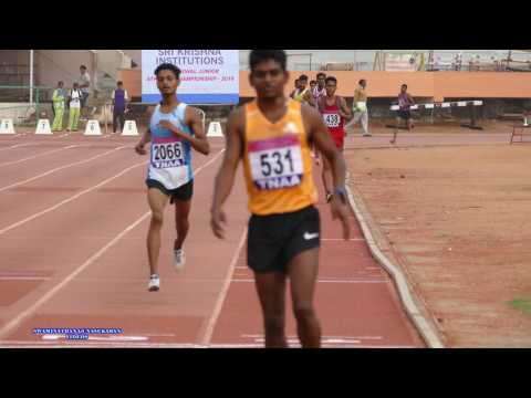 BOY'S U20  5000m RUN  FINAL. 32nd NATIONAL JUNIOR ATHLETICS CHAMPIONSHIPS- 2016