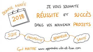 Vignette de Je vous souhaite une TRÈS BONNE ANNÉE 2018 en SKETCHNOTE