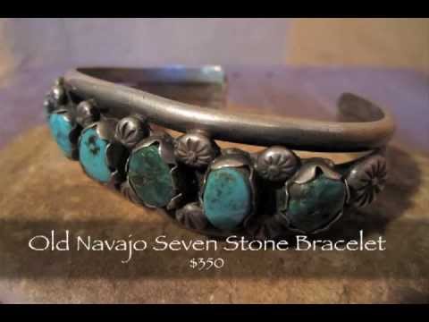 Frontier Plunder Indian Trading Post - Old Navajo Seven Stone Bracelet