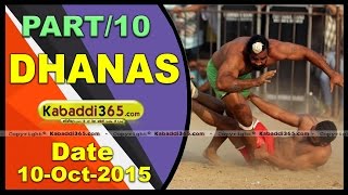 (1) Dhanas (Chandigarh) Kabaddi Tournament 10 Oct 2015