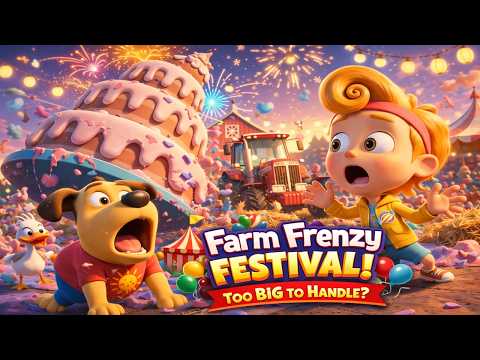 Maxi & Boltie’s Farm Frenzy Festival! 🎪🐄 Too Big to Handle Funny Farm Cartoon