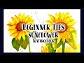 Easiest Sunflower Painting Lesson for Beginners