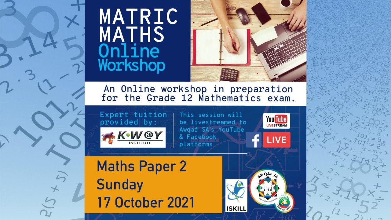 Matric Maths Online Workshop - Maths Paper 2