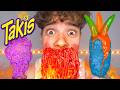 Extreme Spicy Color Food ASMR