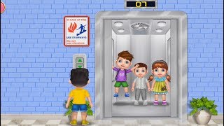 Lift safety for kids | Early learning | Educational cartoon