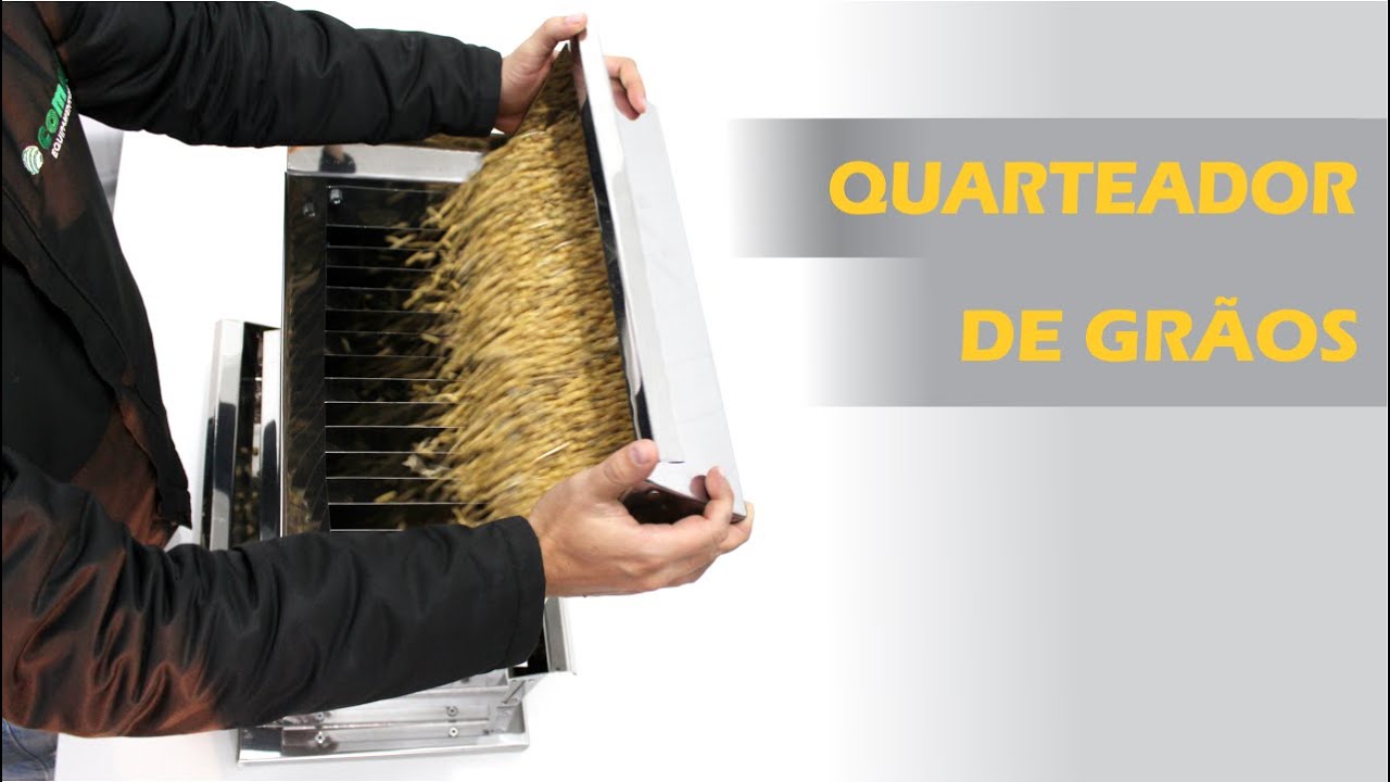 Como utilizar o quarteador de grãos