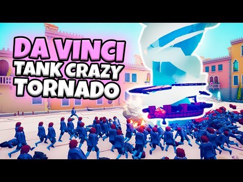 CRAZY DA VINCI TANK TORNADO WITH CHEERLEADERS VS EVERY FACTION | RENAISSANCE UPDATE