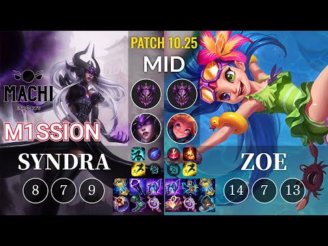 MCX M1ssion Syndra vs Zoe Mid - KR Patch 10.25