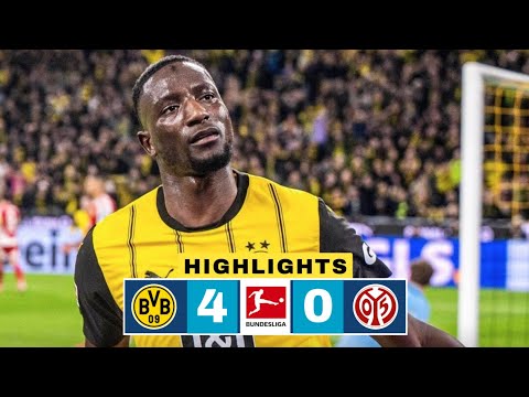 Borrusia Dortmund vs Mainz 4-0 Highlights | Serhou Guirassy Brace | Bundesliga 2025-26 | Beier Goal