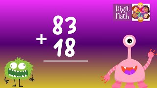 Adding 2-Digit Numbers With Regrouping | Double-Digit Addition | Elementary Math