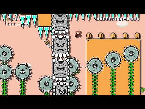 Super Mario Maker 2 🔧 20 Seconds Thwomp Temple Run  🔧 by bruhhhhhh