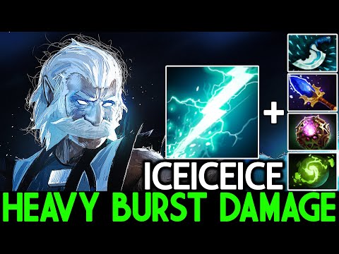 ICEICEICE [Zeus] Heavy Burst Damage with Scepter + Refresher Dota 2