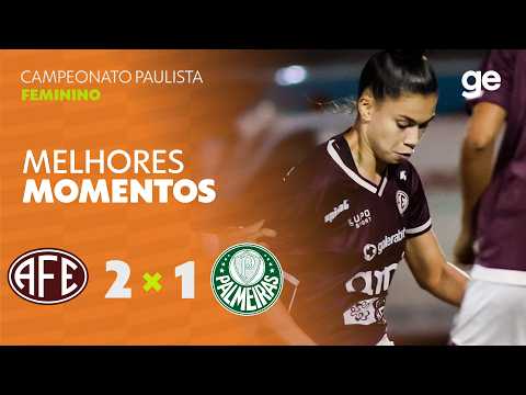 Gols e lances de Ferroviária-SP x Palmeiras