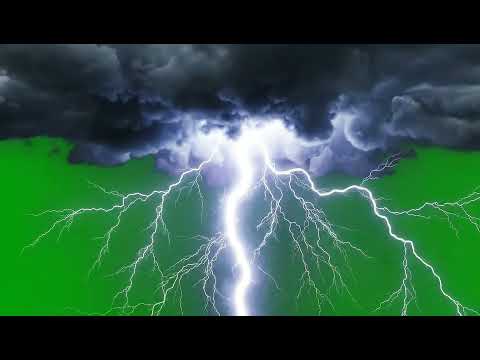 Realistic Thunder Green Screen VFX Overlay for Cinematic Storm Scenes