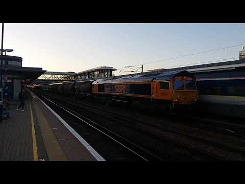 CLASS 66787 GBRF & CHINA CLAY WAGONS THROUGH ASHFORD 13/09/19