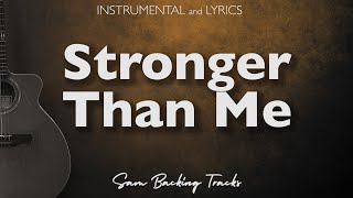 Stronger Than Me - Acoustic Karaoke with Lyrics (Amy Winehouse)