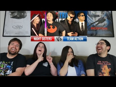 Night Sisters Vs. Team Action REACTION - Movie Trivia Schmoedown