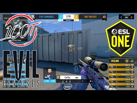 CERQ AWP GOD! | EG vs 100 Thieves | ESL ONE : Road To Rio Best Moments