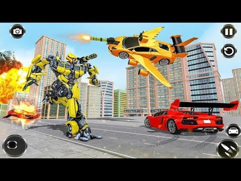 Robot Justice War: Car Jet Transform Game 2023 - Android Gameplay