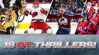 18 Overtime Games. Every Winner. Stanley Cup Playoffs Drama