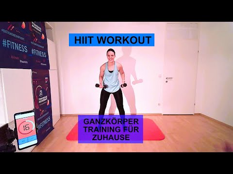 HIIT ZIRKEL TRAINING mit Eigenkörpergewicht und Kurzhanteln #hiit #homeworkout #trainingzuhause