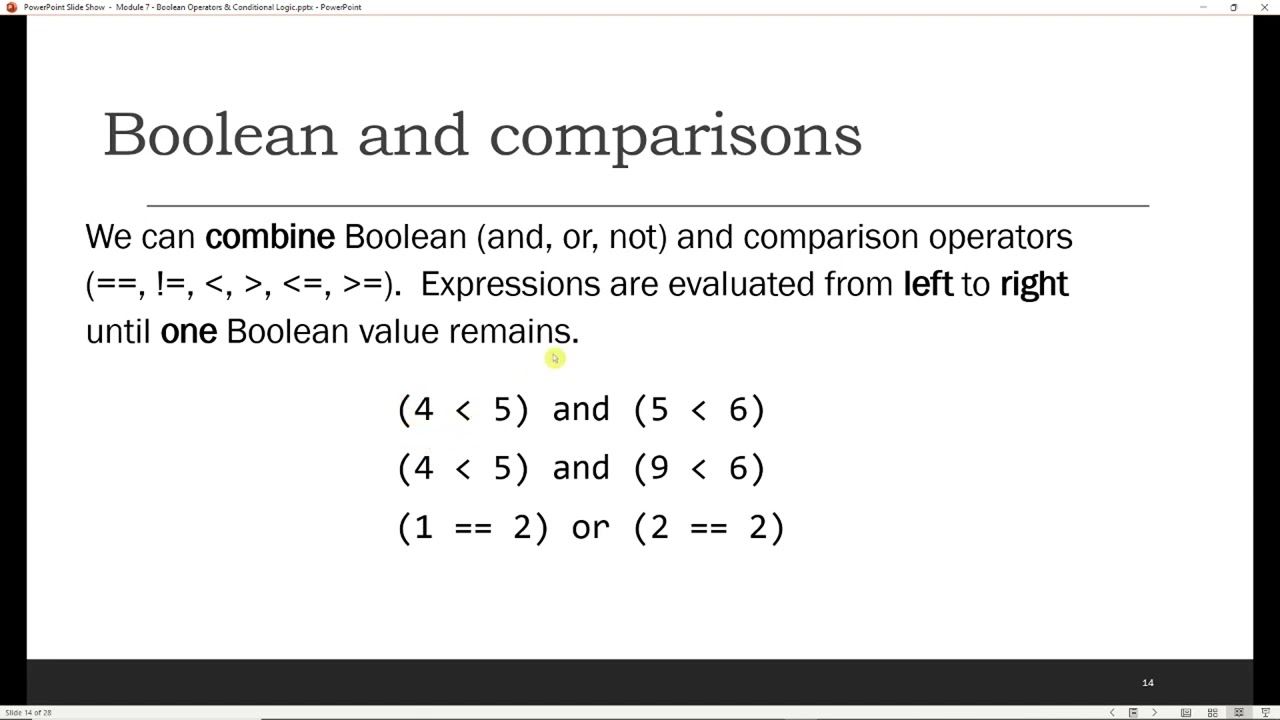 Python for Beginners: Boolean Operators & Conditional Logic