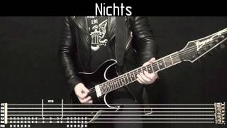 Rammstein Jeder Lacht instrumental cover with tabs, backing track and lyrics