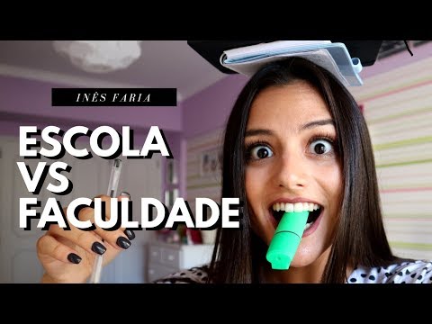 ESCOLA VS FACULDADE: Professores, Faltas e Praxe! 👩🏻‍🎓👨🏻‍🎓| Inês Faria